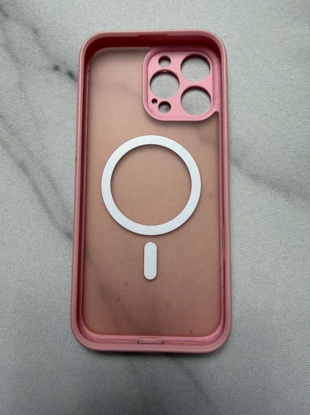 Pink  Matte Magnetic Phone Case w/  MagSafe Compatibility / Camera Protection